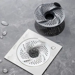 3-Pack Universal Bathroom Floor Drain Vent Cover, Hair Catcher Filter, Anti-Clog, Pest & Odor Prevention, Easy Installation