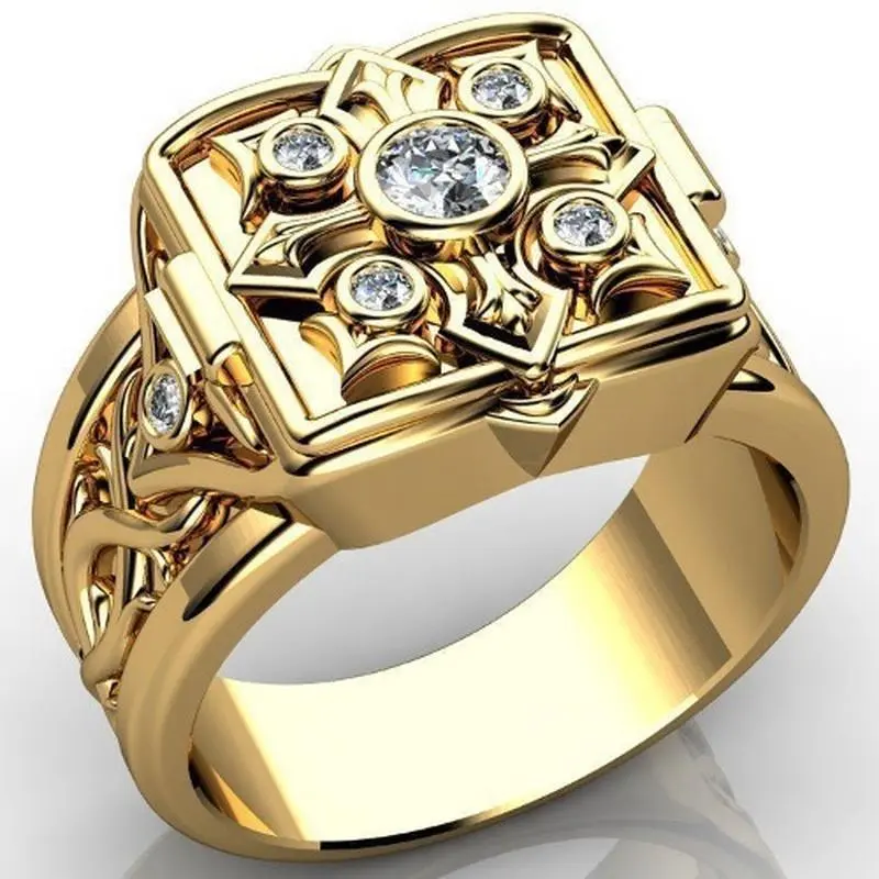 Elegant Vintage Cross Locket Ring - Openable Hidden Compartment, Religious Faith Costume Jewelry, Adjustable Band, Non-Allergenic Alloy, Unisex Gift, Daily Wear Accessory