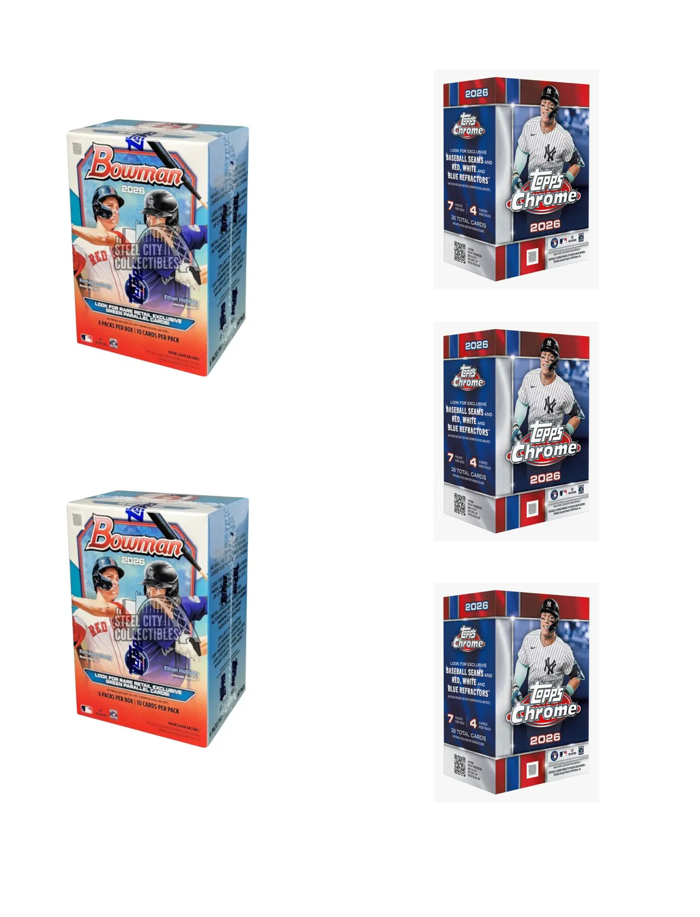 8/3 Price Drop #1 (4:00 PM CST) - '26 Topps Chrome Blaster (x3), '26 Bowman Blaster (x2)