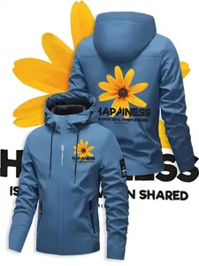 Unisex All-Season Windproof Jacket, Hooded Ski Suit, Zipper Hoodie, Loose Fit Outerwear, Pocket Design, Winter Hiking Gear