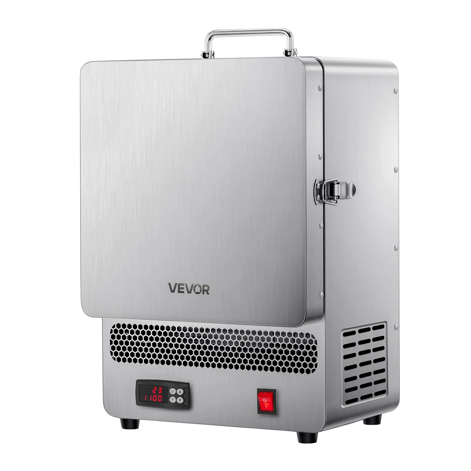 VEVOR KD-Z6651A Tabletop Electric Kiln Melter, 1500W Max PID Programmable Furnace, 2192℉ Max Temp, Stainless Steel & Aluminum Alloy, 38.58 lbs, Efficient Heat Dissipation, Easy Operation for Hobbyists Clay DIY & Metal Melting, 13.00 x 10.04 x 18.90 in