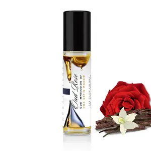 Hauteblends Oud Rose Pure Perfume Oil, Oud satin, Luxury Roll On Oil, Roller