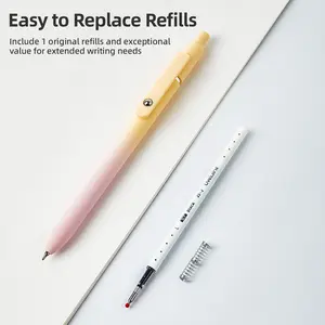 Summer Vibe Pastel Gel Pens - Aurora Gradient Retractable Pens with Stress-Relief Rolling Ball  Quick Dry Ink Stress-Relief Rolling Ball for Journaling & Outdoor Fun Smooth Aurora Gradient Ink - Perfect Aesthetic Stationery Gift for Students & Teachers
