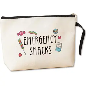 Jztco Snack Bags, Emergency Food Bag for Women Girls Trip Gifts Favors Travel Bag for Girls Friends Graduation Gifts for Her Emergency Bag for Besties Best Friend BFF Emergency Snacks Makeup Bag