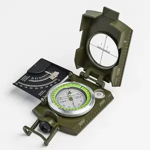 Multi functional outdoor compass made of zinc alloy material, high-precision scale exploration oriented off-road climbing slope meter
