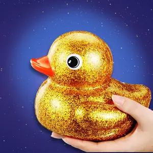 6.89 Inch Large Flashing Rubber Duck, Super Big Squeaky Bath Toy, Fun Party Gift for Kids, Perfect for Pool Parties