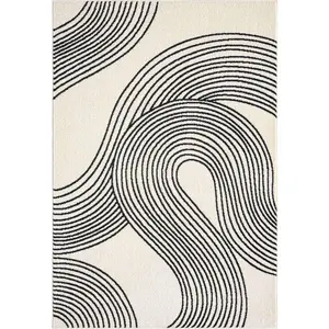 Nuevo Geometric Cream Rug