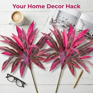 2-Piece Artificial Bamboo Dragon Blood Tree Plant Set, Artificial Plants, Perfect for Decorative Home Decor, Weddings, Hotels, Courtyards, Anniversary Celebrations, Lifelike Artificial Tree
