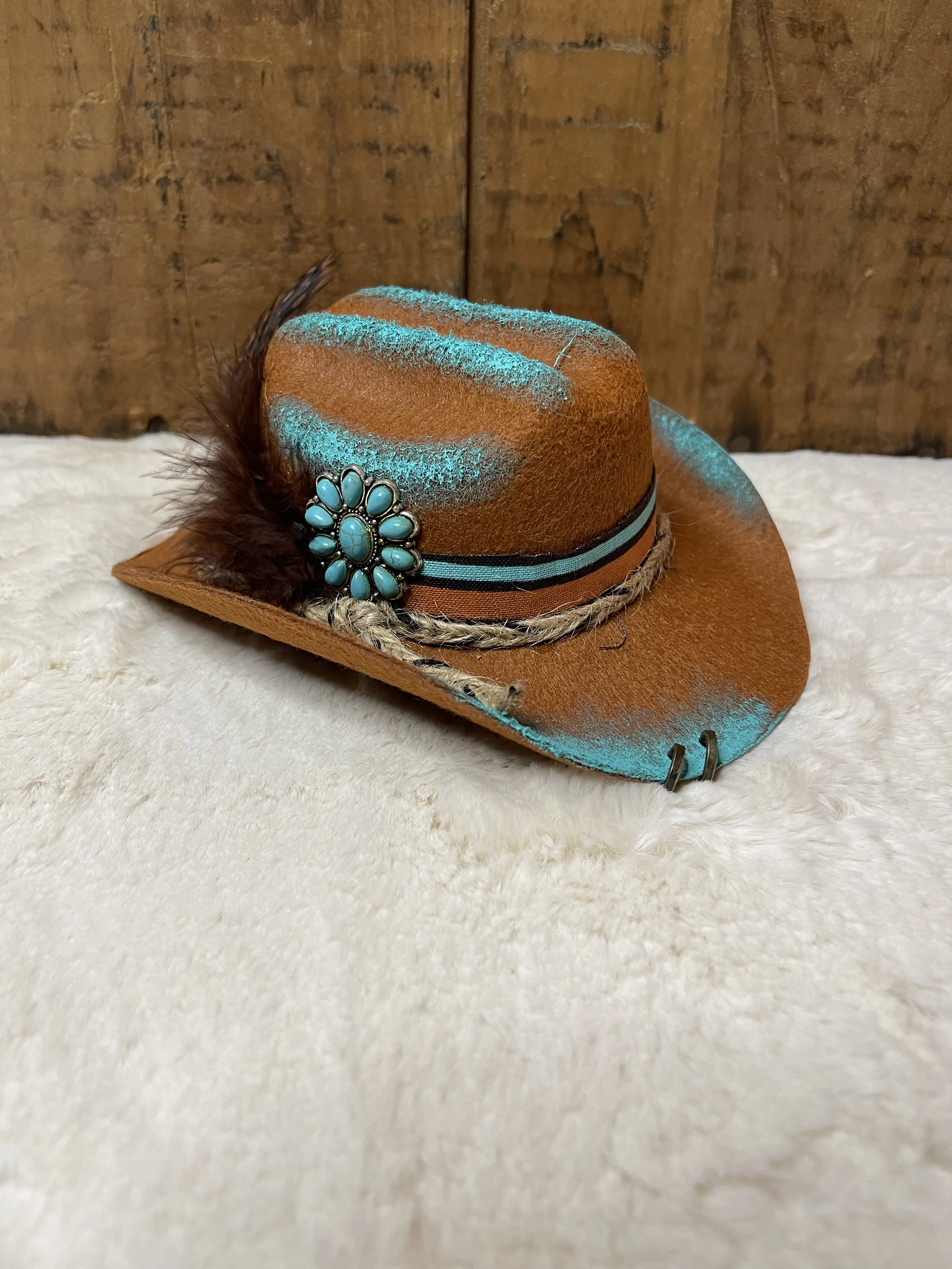 Shania Custom Western Cowboy Hat for Pets  One-Of-A-Kind