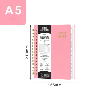 Academic Planner - 2027 Tabbed Monthly Weekly Twin Wire Journal - for School Study, Office Work & Time Management - Back to School Gift for Students, Teachers & Coworkers