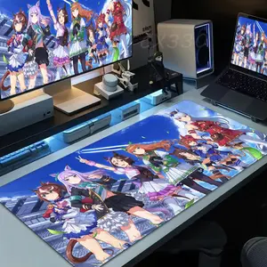 Anime Umamusume Mouse Pad High definition printing Computer Mousepad Office 1000x500mm 900×400mm 800×400mm 600x300mm XXL Pc Game Mousemat Non-slip Rubber Keyboard Deskmat