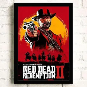 Red Dead Redemption RDR2 Video Game Wall Art - POSTER NO FRAME