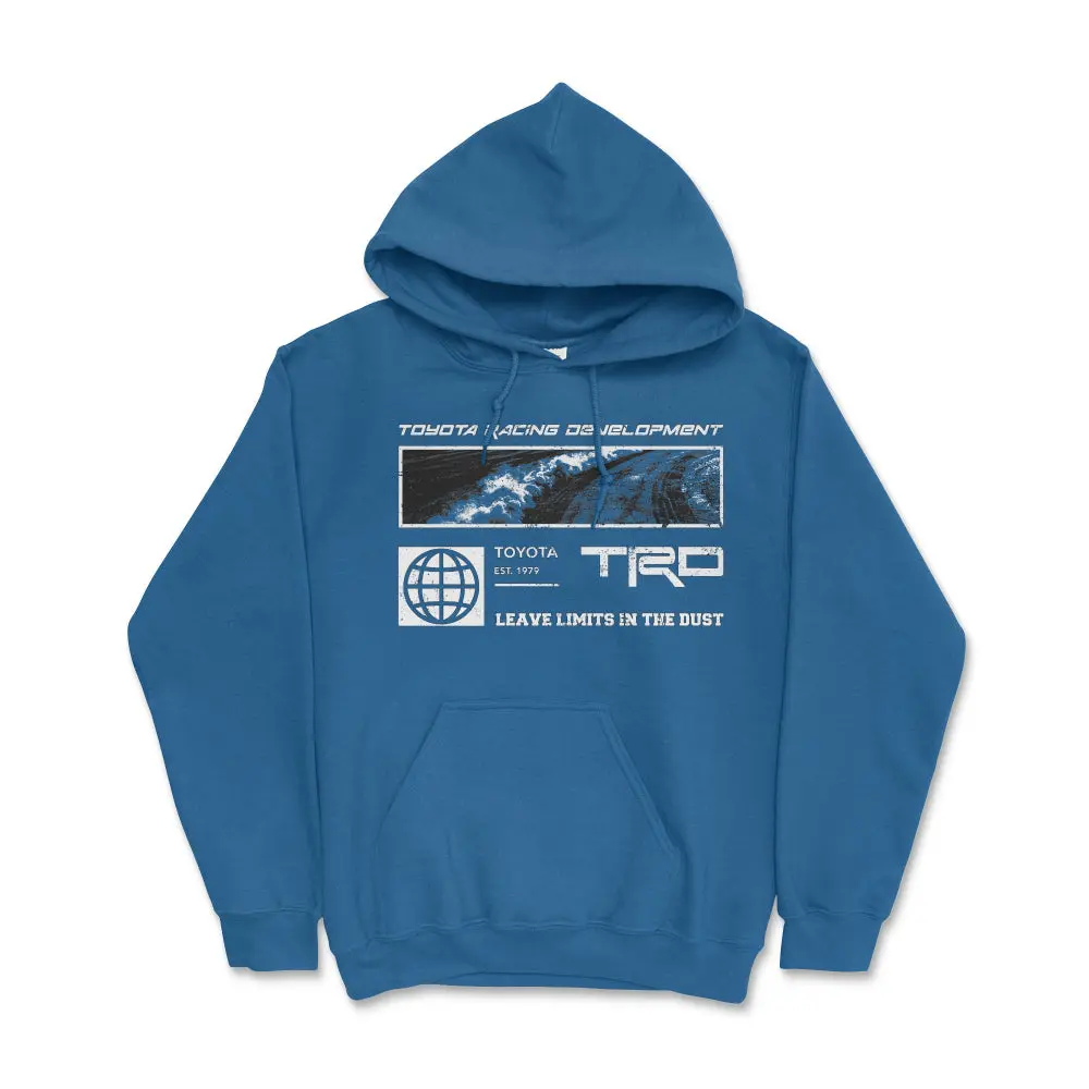 Toyota TRD Pro Hoodie - Leave Limits in the Dust Casual Fit Unisex Apparel Cotton Fleece Long Sleeve Pullover Sweatshirts Menswear & Womenswear Unisex Big Jersey Fleece Comfortable Off Road Gear