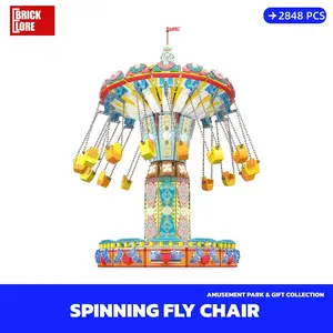 [BrickLORE](SHIP FREE) Spinnning Flying Chair With Original Box Bricks 2848PCS 46*34*14CM Valentine's GIFT