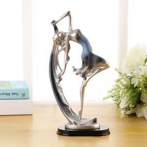 New Dancing Girl Figurine Elegant Dance Woman Ornament Fashion Birthday Gift Valentine's Day Present Friend Home Decor Craft Gift Showcase Decoration