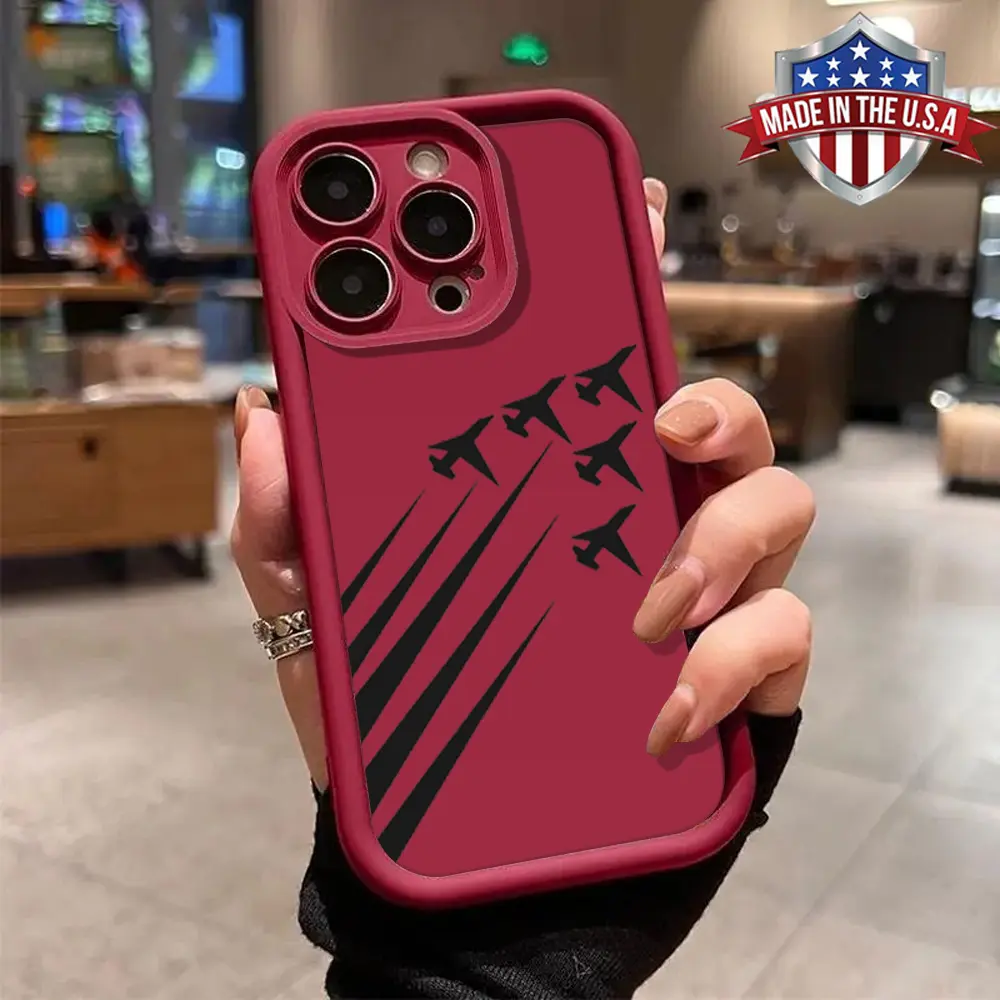 Cool Fighter Jet Formation Trendy Pattern Aesthetic Phone Case for iPhone Samsung 17 16 15 14 Pro Max 13 12 11 XR XS Plus Air Galaxy S26 S25 S24 S23 S22 S21 Ultra Shockproof Anti Drop anti-fall Durable Impact Resistant Anti Scratch Soft TPU Cover gift