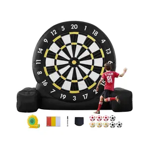 VEVOR Inflatable Soccer Dart Board, over 8 ft High Giant Soccer Dart Board with 9 Kick Balls & Air Pump, 2-Minutes Setup & Storage Bag for Easy Carrying, for Giant Yard Games, Giant Kick Darts Game