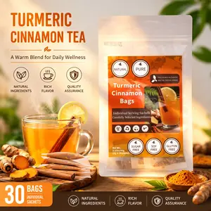 Turmeric and cinnamon tea, 100% natural with no additives; a health tea that warms the body against cold, supports digestion, soothes, and provides gentle warmth—an everyday herbal tea drink.