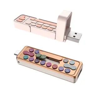 256GB External SSD USB Drive Fast 1000MB/s Playful Candy-Color Type C or A USB3.2 Gen2 Solid State Thumb Drive 3-Stage Push-Pull Design for iPhone 15 16 17 Android Phone Tablet Mac