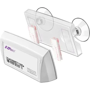 EZ Pass Holder for Windshield for  States Major, Ezpass Holder for Windshield Easy to Install and Remove Ipass Sticker Mont Toll Transponder for