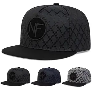 Unisex NF Letter Hip Hop Hat Outdoor Adjustable Sunscreen Leisure Hat Spring Summer Travel Tourism Beach Vacation