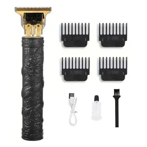 Professional Hair Clippers for Men, Cordless Rechargeable T-Blade Trimmer, LCD Display, Beard & Hair Cutter, Father's Day Gift