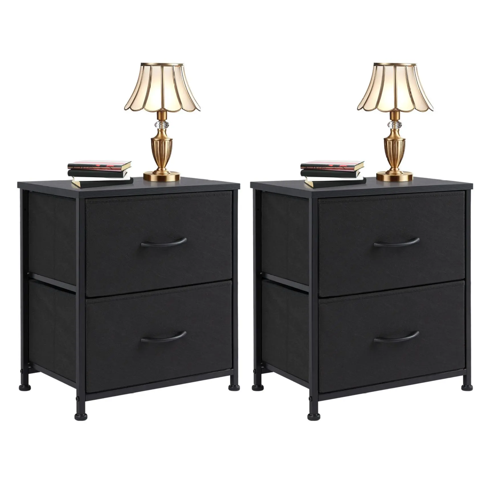 Drawers Dresser Chest of Drawers, Metal Frame Wood Top, 5 Drawer Organizer Unit, Bedroom Storage, TV Stand Alternative