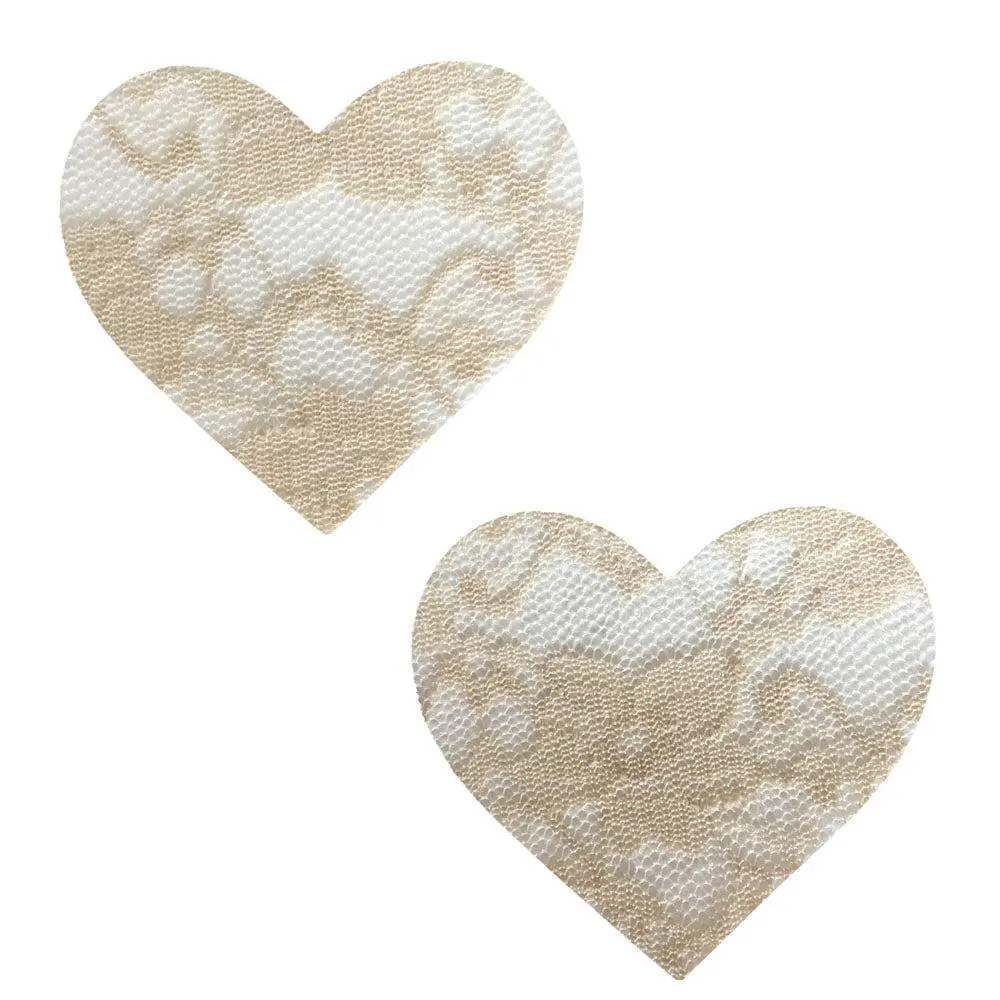 Neva Nude Nude Toffee Lace Pasties – Self-Adhering Nipple Covers – Beige