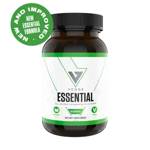 Vedge Essential All-in-One Vegan Multi-Vitamin Capsule - 60 Edible Capsules for Daily Nutrition & Peak Performance Healthcare Supplement