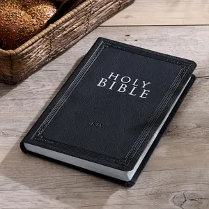 Classic King James Version (KJV) Holy Bible - Black Faux Leather Cover, Gift Edition for Bible Study