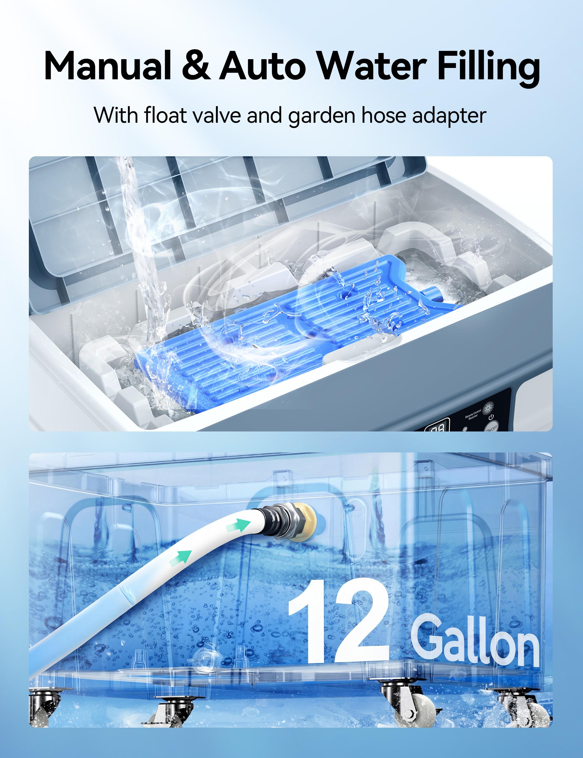 VAGKRI cooling-type household air conditioner, 12 Gal Tank, 3000 CFM, 3 modes, 3 fan speeds, 120° oscillation, 24-hour timer, fee remote control, household fan, floor fan, suitable for indoor and outdoor use.