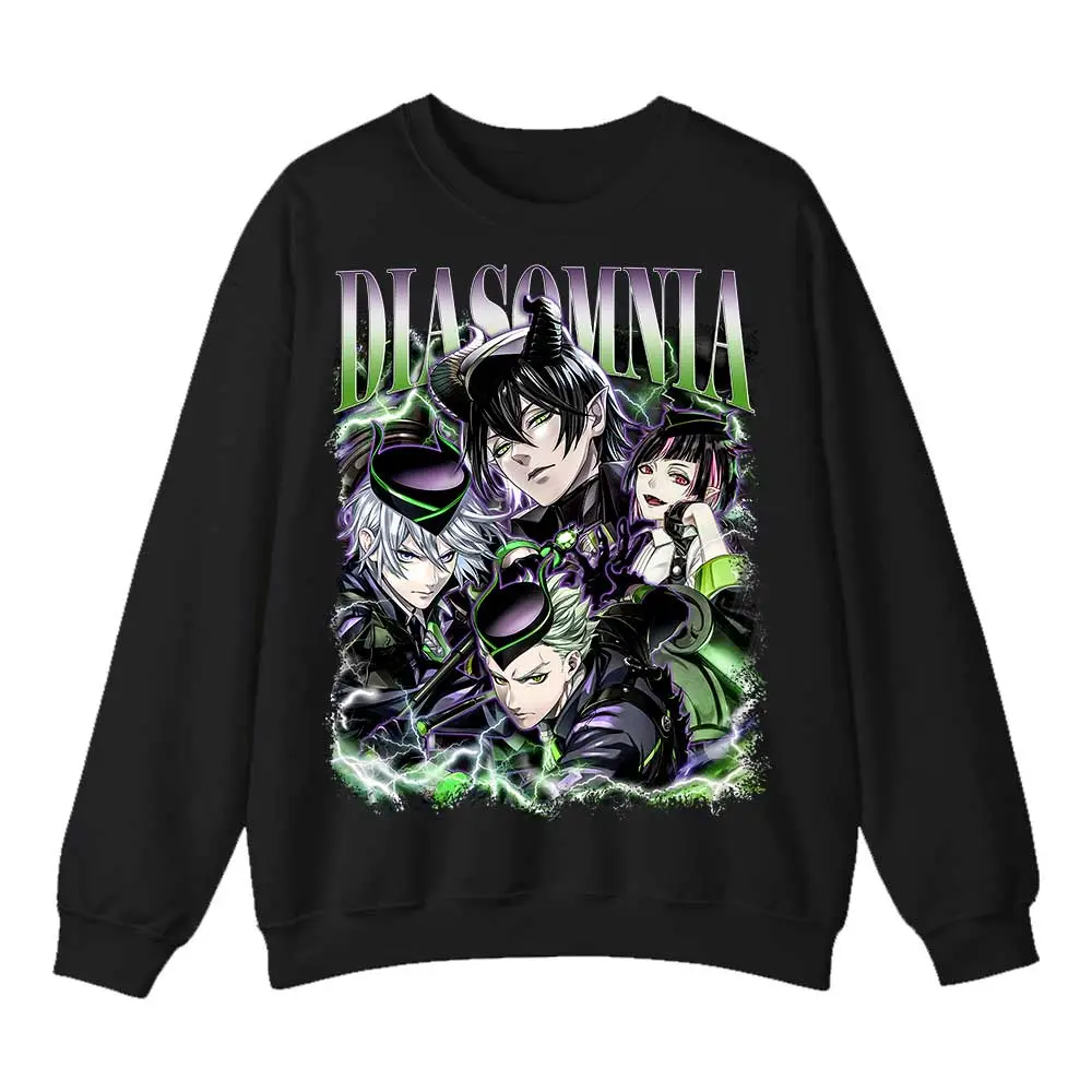 Malleus Draconia Lilia Vanrouge Silver Sebek Zigvolt Diasomnia Twisted Wonderland Game Character T-shirt Sweatshirt Hoodie Gift For Fan Fabric Top