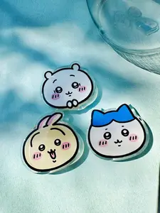 Chiikawa Phone Grip Accessory | Usagi Hachiware Charm Kindle Stand, Accessory, Holder, Kawaii Animal Cute Acrylic Momonga