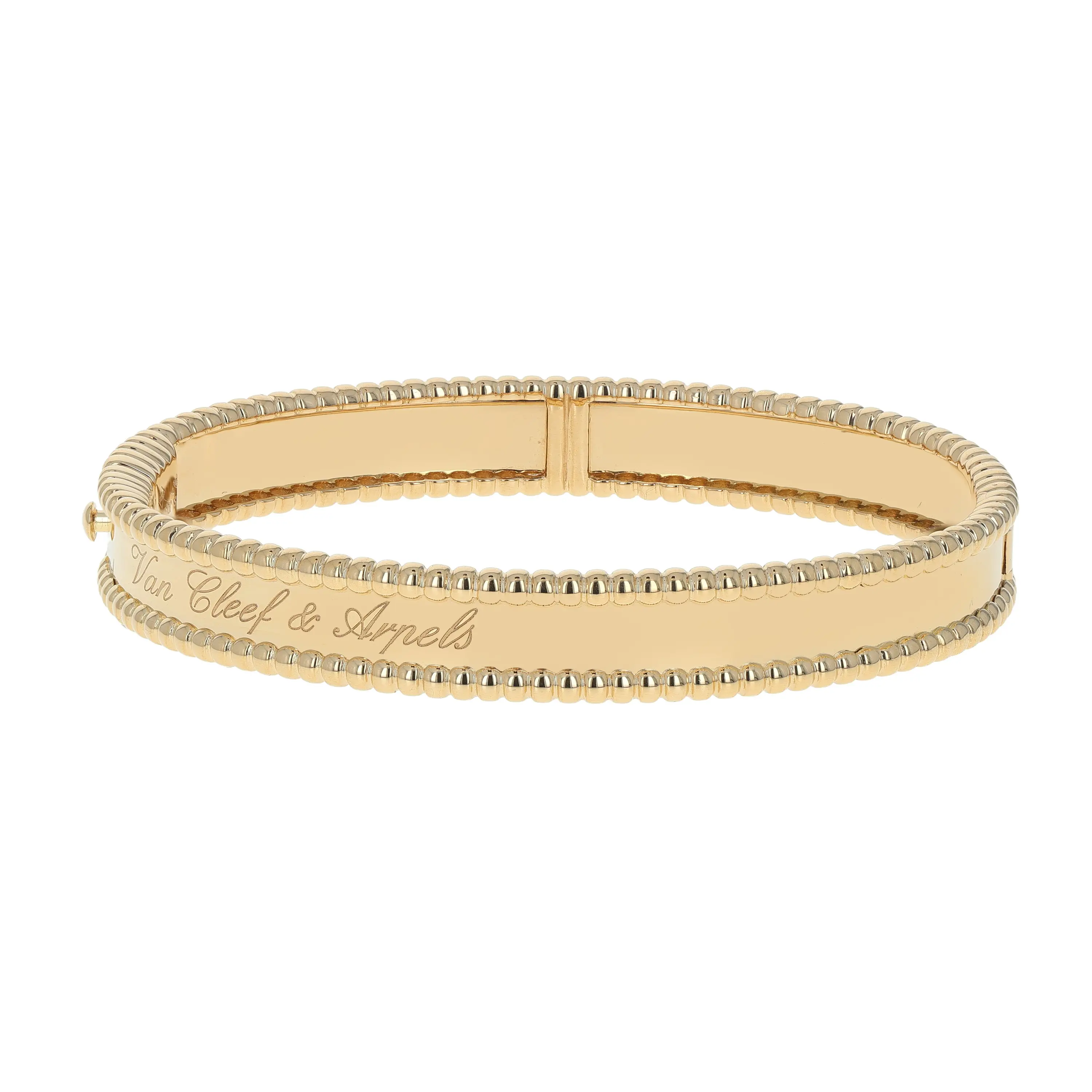 Pre-owned Van Cleef & Arpels Perlee Bangle Bracelet Extra Small