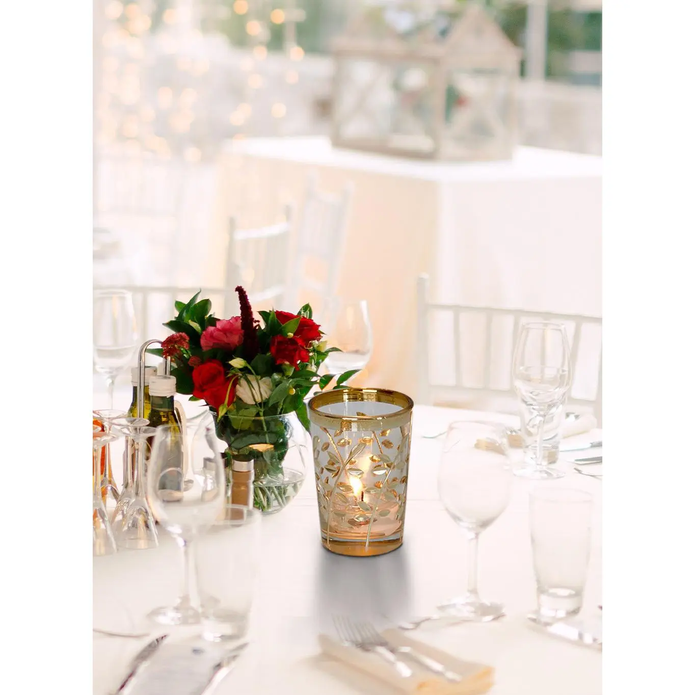 Moroccan Gold Votive Candle Holders Collection