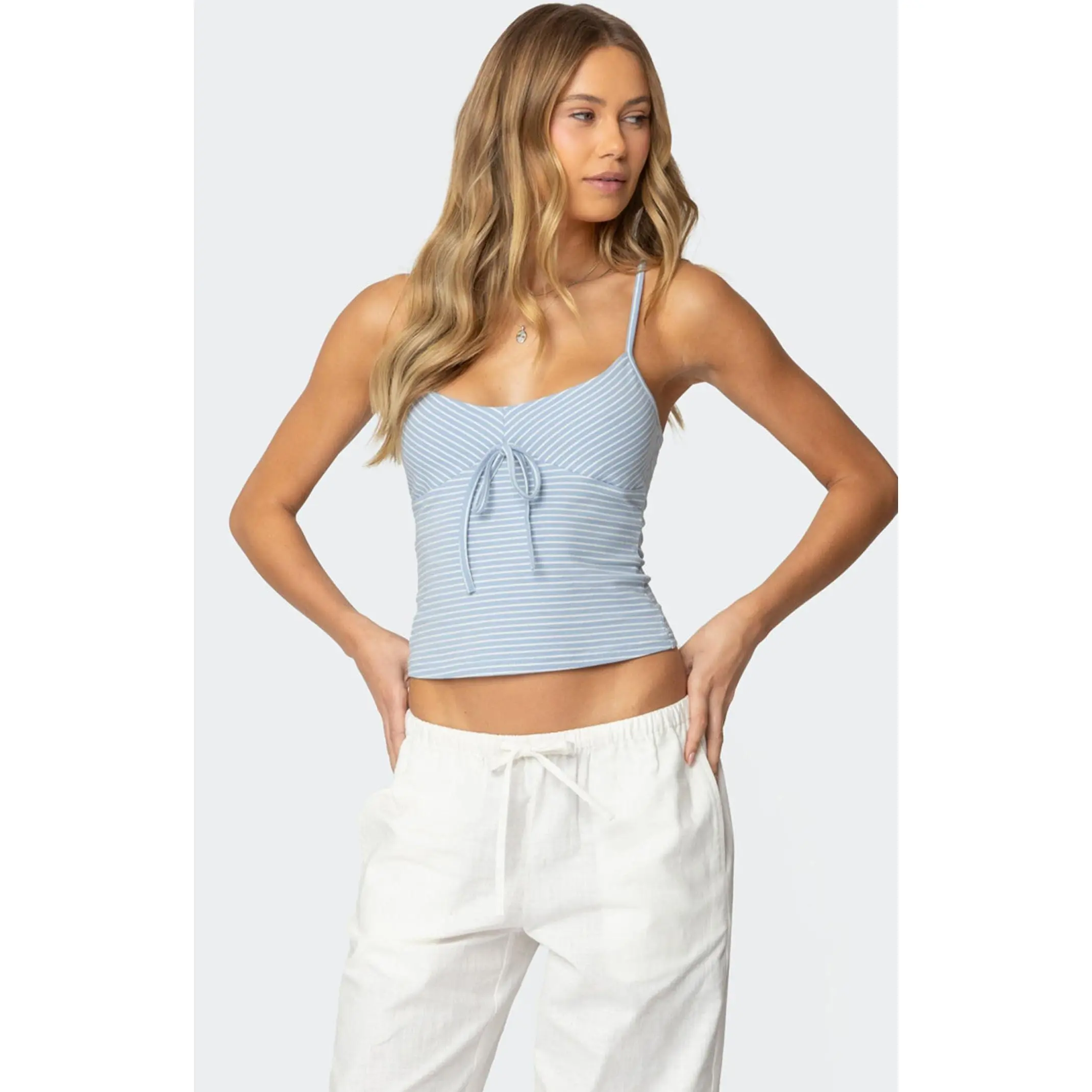 Edikted Women's Tova Striped Scoop Tank Top