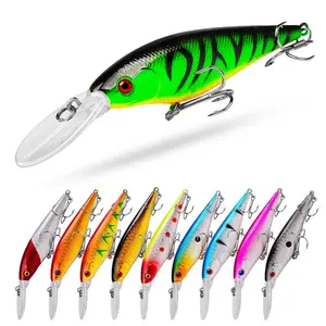 10 pieces of small lures, swing tackle, crank tackle, hard fishing bait for bass, red snapper, trout, pikeperch, salmon, trout Realistic lures are perfect for anglers.
