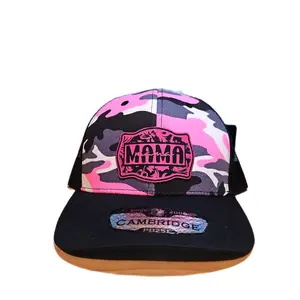 Cambridge Pink Camo Trucker Hat with Mama Patch