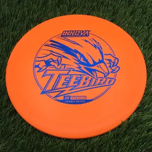 Innova DX Teebird with Burst Logo Stock Character Stamp - 172.3g - Orange