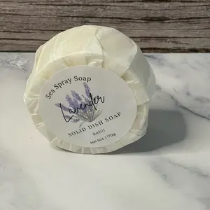 Sea Spray Soap Solid Dish Soap Bar 6 oz Zero Plastic Waste 5 Scents Olive Coconut Oil Gentle for Sensitive Skin No Sulfates Supports Women Owned Business