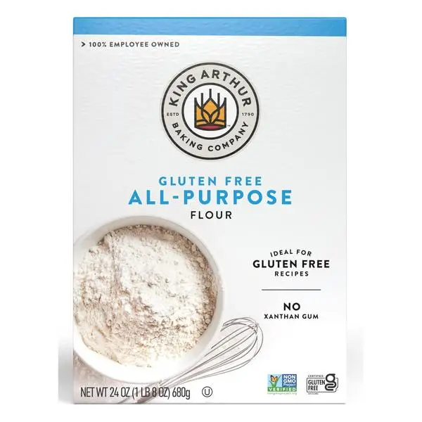 King Arthur Gluten-Free All-Purpose Baking Flour, 24 oz (Pack of 1) - Non-GMO Project Verified, Certified Kosher, Vitamin & Iron Fortified