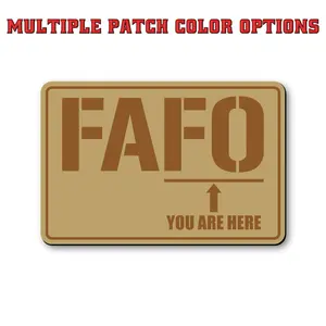 FAFO Funny Morale Patch 2x3 Hook & Loop Back for Jackets Backpacks Tactical Vests Hats and Gear Office Humor Gift