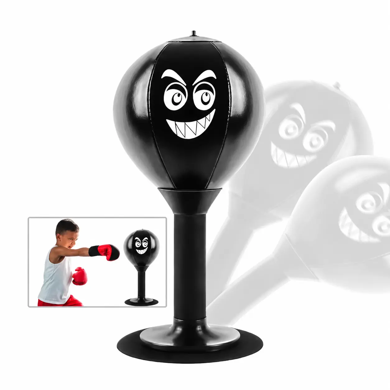 Heavy-Duty Unisex Desktop Punching Bag with Suction Cup - Stress Reliever Decompression Fidget Toy for Office Desk, Festive & Party Gift for Colleagues