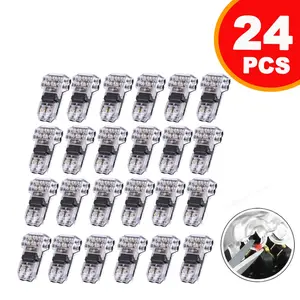 24-Pack T2 Quick Connect Terminals, No Soldering Required, Puncture Press Connection, D2 Model, Primary Battery Type, Non-Rechargeable