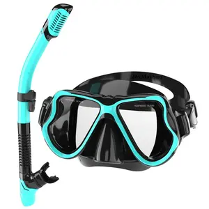 Dry Snorkel Set, 1 Set Anti-fog Diving Mask Goggles Mask with Snorkel, Professional Snorkeling Equipment, Comfortable and High-performance Snorkeling Gear