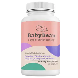 Success Chemistry BabyBean Female Enhancement Supplement - Natural Non-GMO Conception Aid & Reproductive Health Support with Epimedium, Tribulus, Catuaba, Dong Quai, Sarsaparilla, Damiana - 60 Capsules