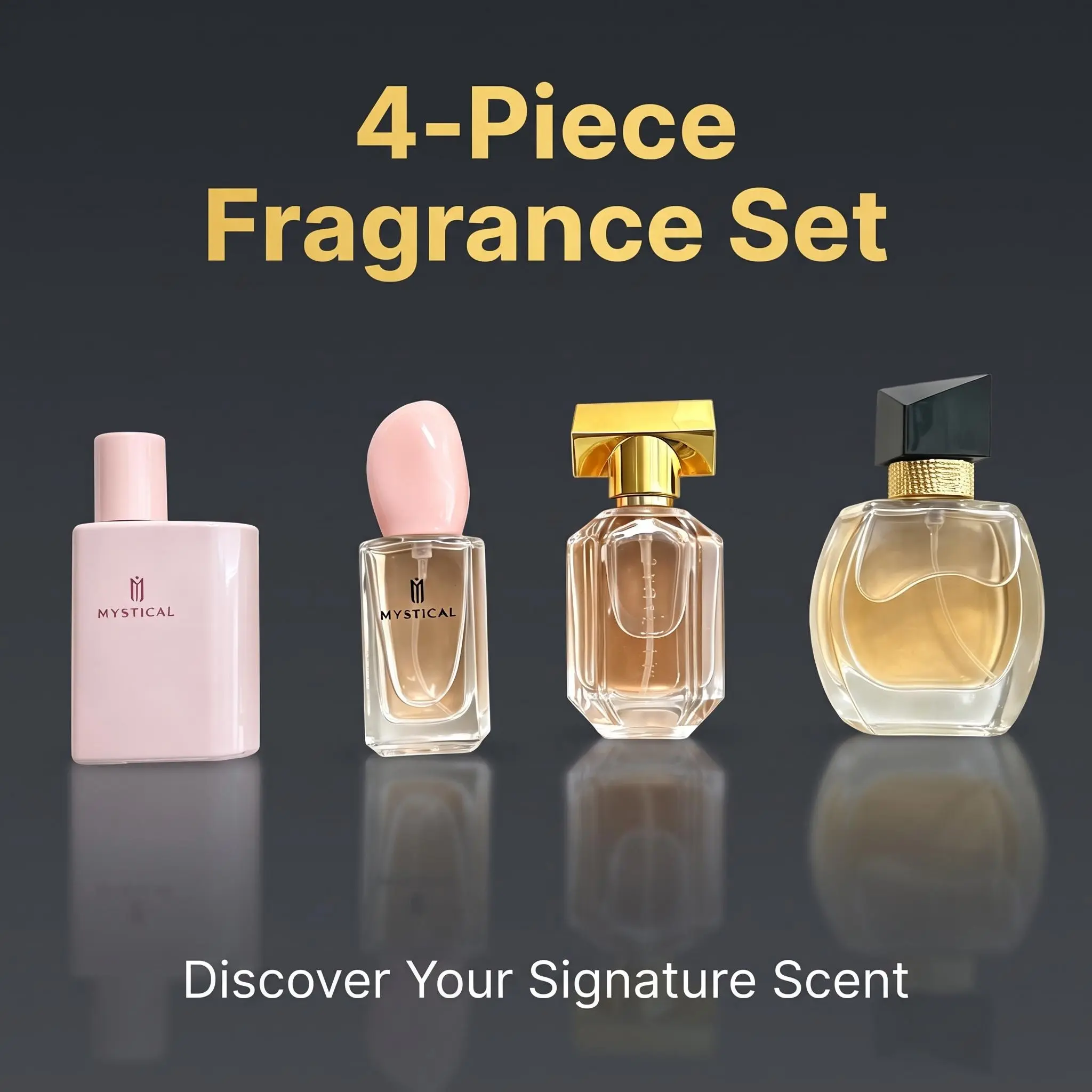 4-Piece Fragrance Gift Set for Women, Multi Scent Eau de Parfum Collection for Daytime Wear, Scent Layering Combinations, Elegant  Perfume Box for Holiday Gifting, Birthday Presents & Personal Signature Scent Building
