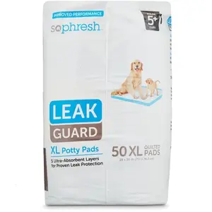 So Phresh 50 -Pack 28-in x 30-in Quick Dry Technology Training pads