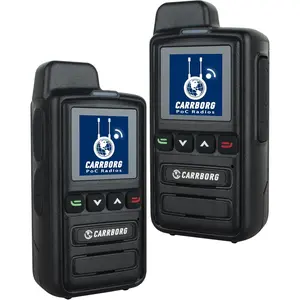 X13 Global 4G Walkie Talkie with Lifetime Free Data| Nationwide Unlimited Range Two Way Radios & 4000mAh Type-C Battery with SIM Cards(2 Pack)