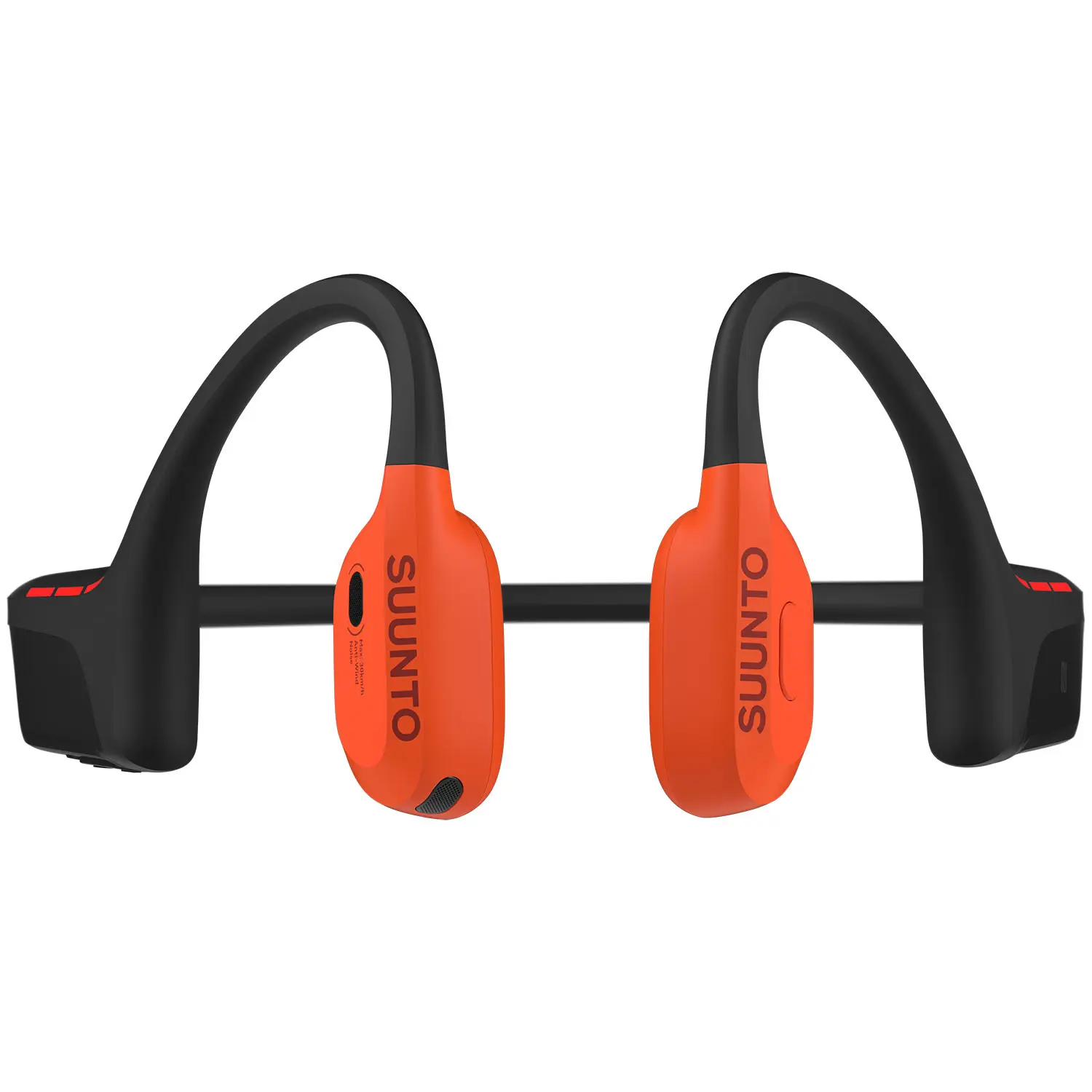 Suunto WING 2 Waterproof Open-Ear Bone Conduction Sports Bluetooth Headphones - Coral Orange